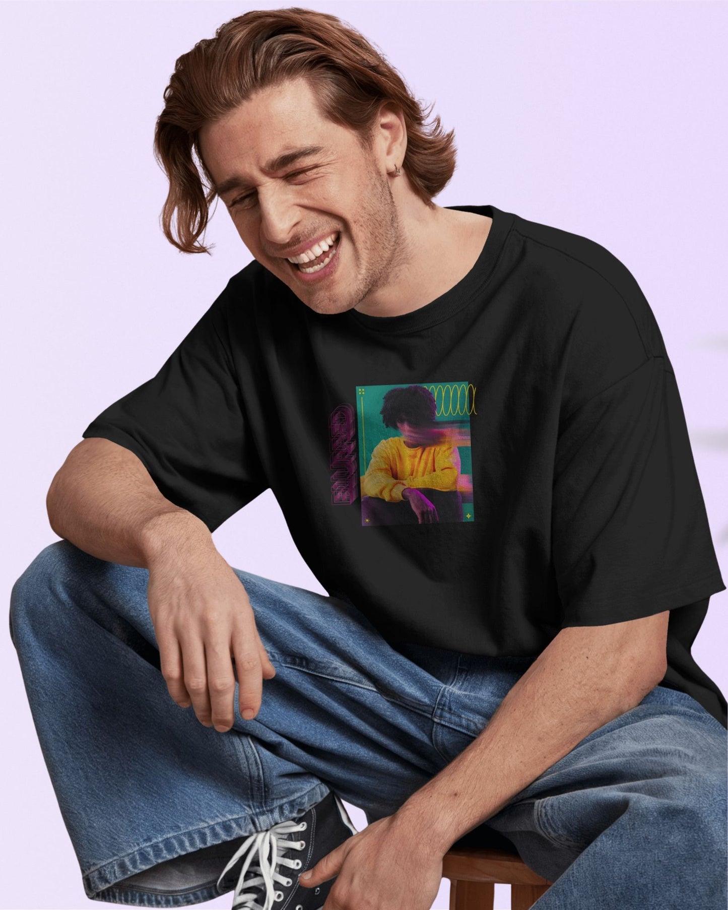 Blurred Premium Oversized Tshirt