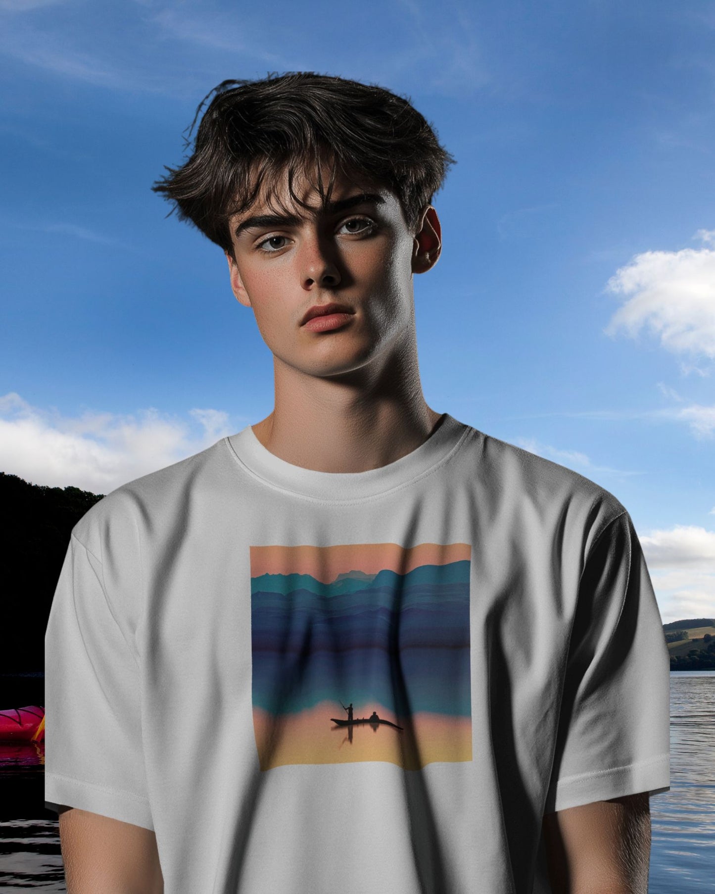 Kayaking Premium Oversized Tshirt