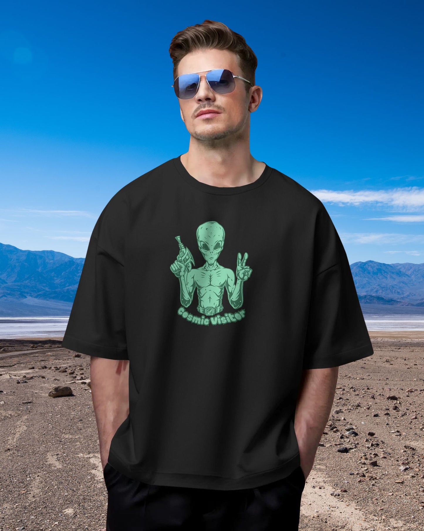 Cosmic Visitor Oversized Tshirt