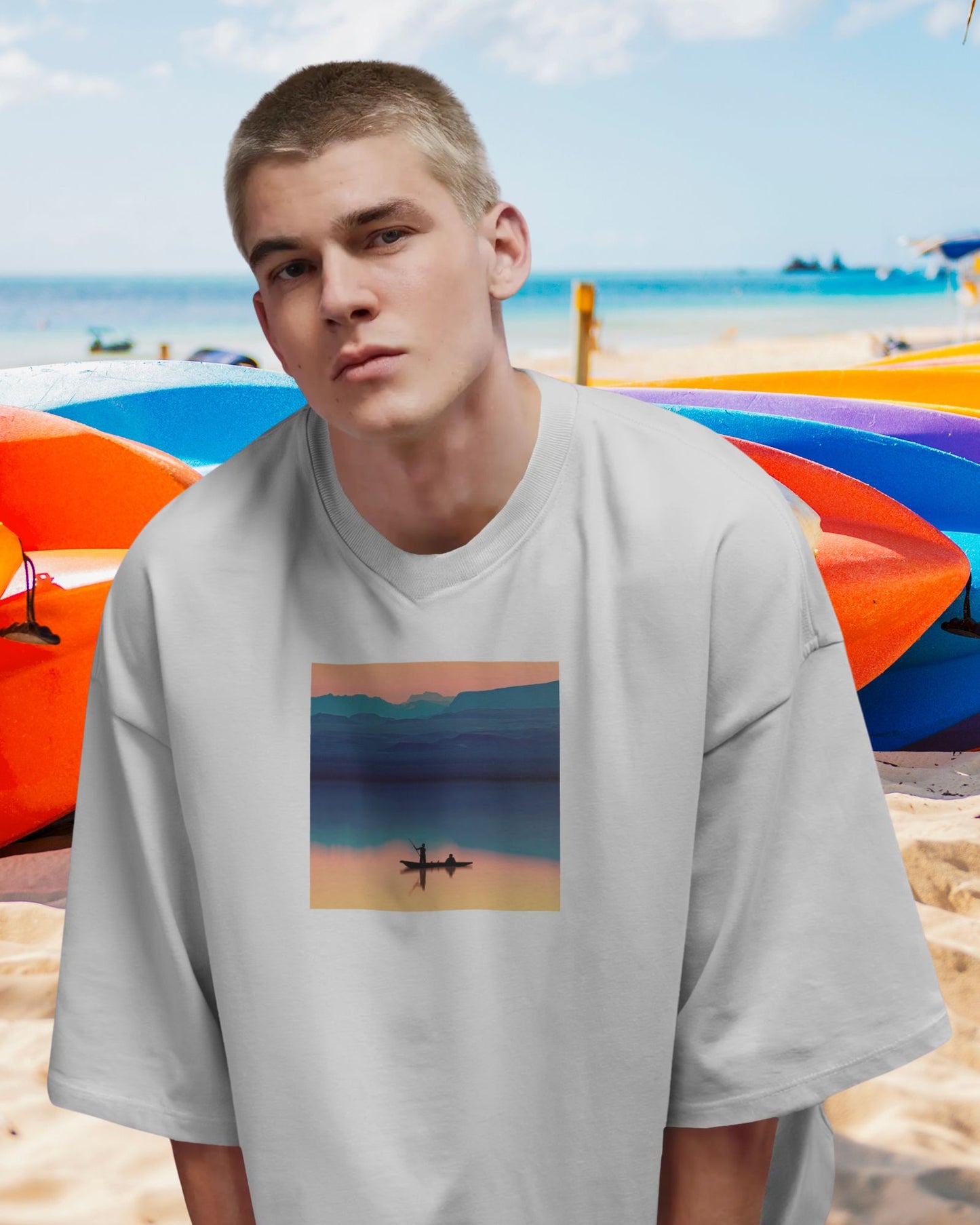Kayaking Premium Oversized Tshirt