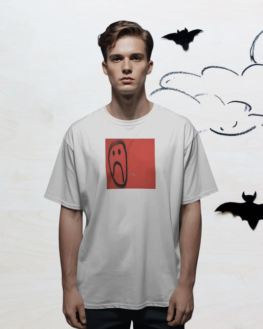 Sad Face Premium Oversized Tshirt