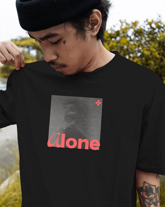 Alone Premium Oversized Tshirt