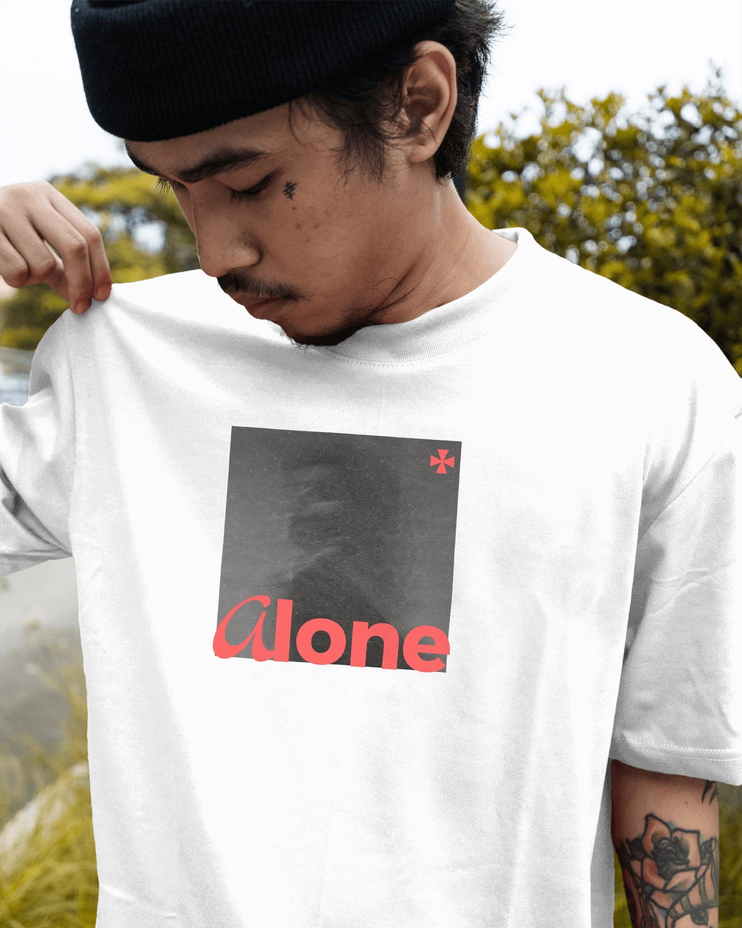 Alone Premium Oversized Tshirt