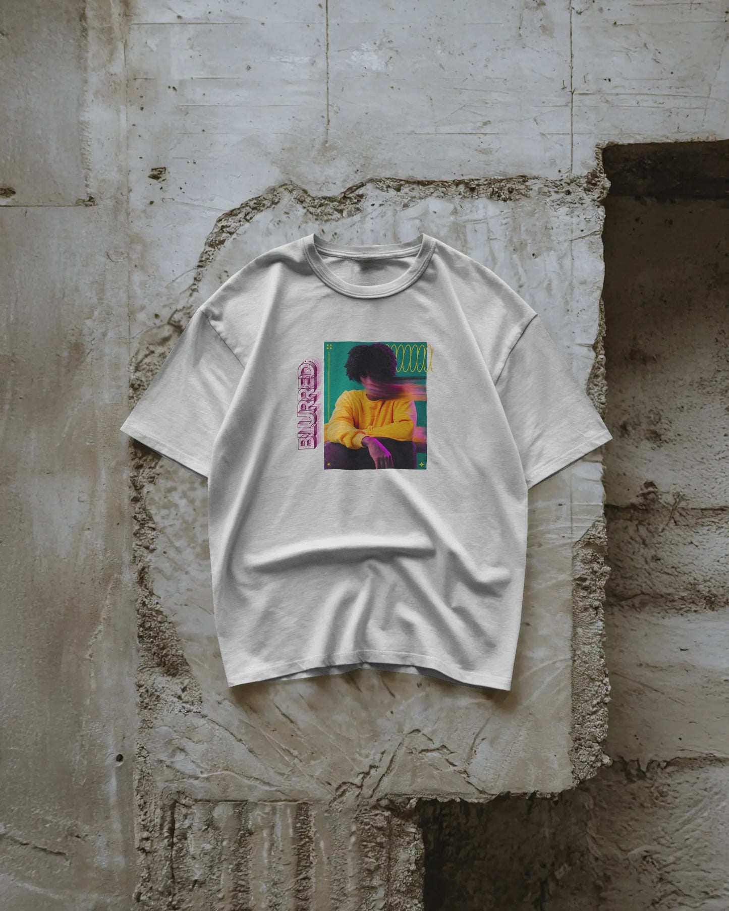 Blurred Premium Oversized Tshirt