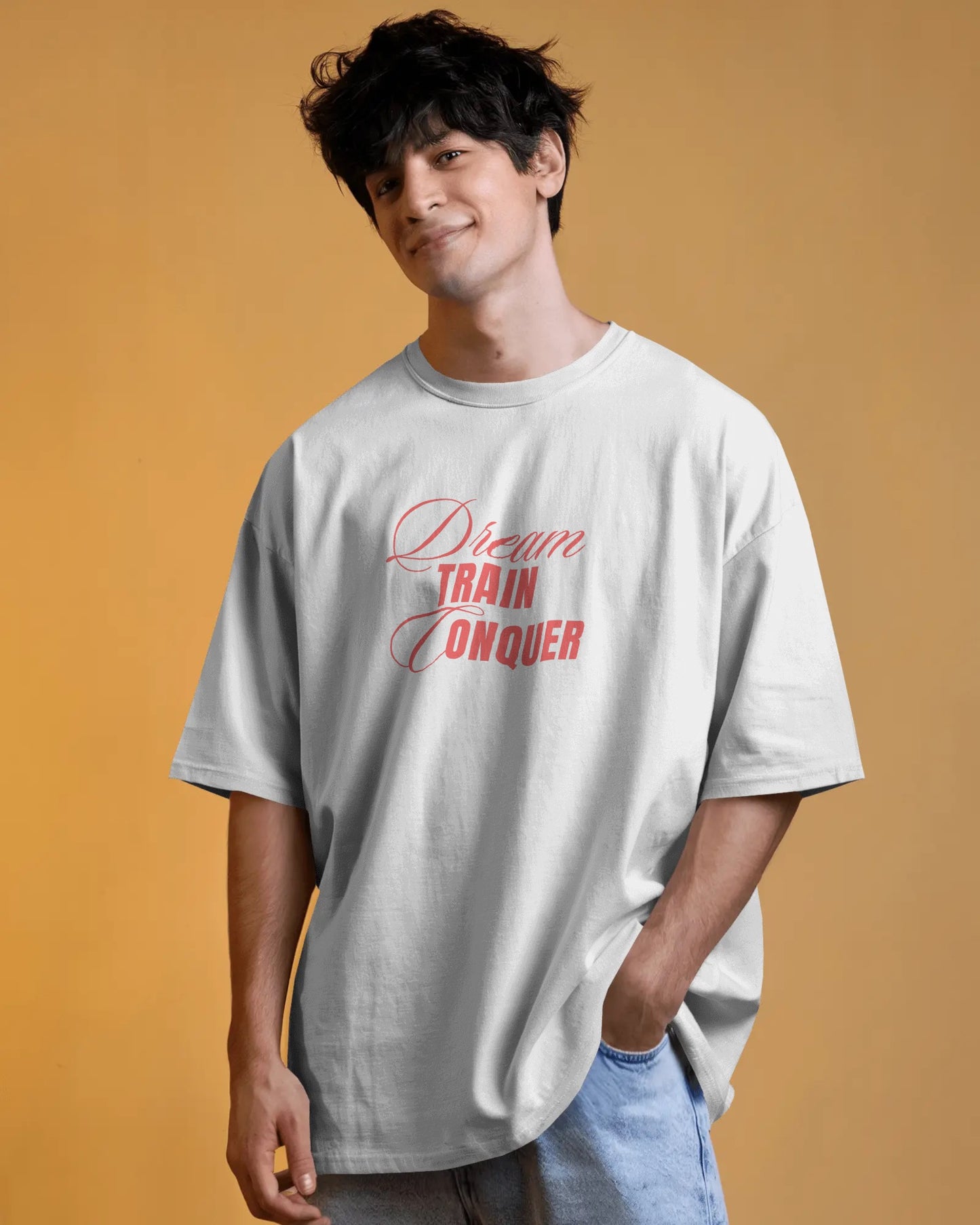 Dream Train Conquer Premium Oversized Tshirt
