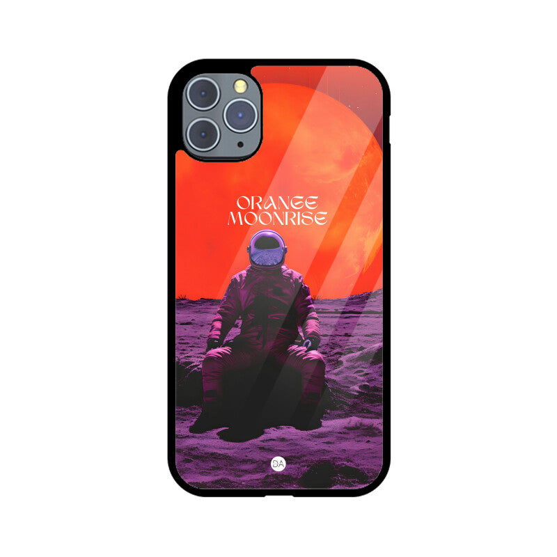 Orange Moonrise Design Case For iPhone