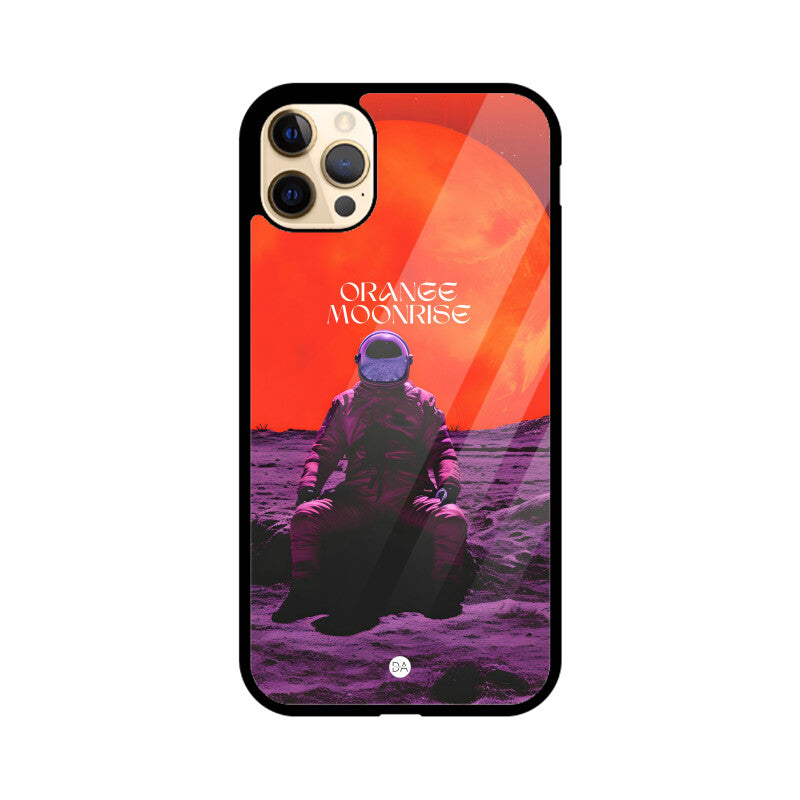 Orange Moonrise Design Case For iPhone