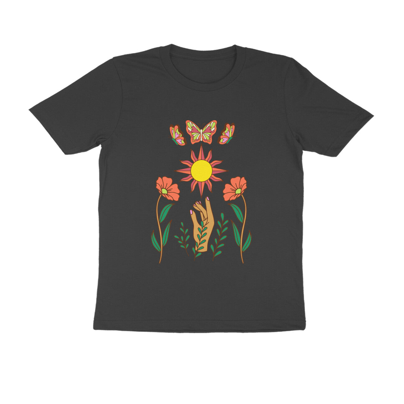 Butterflies In The Sun Tshirt | Dhukeri Arts