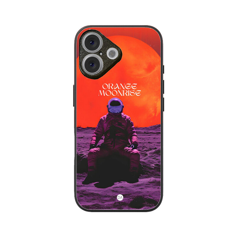 Orange Moonrise Design Case For iPhone