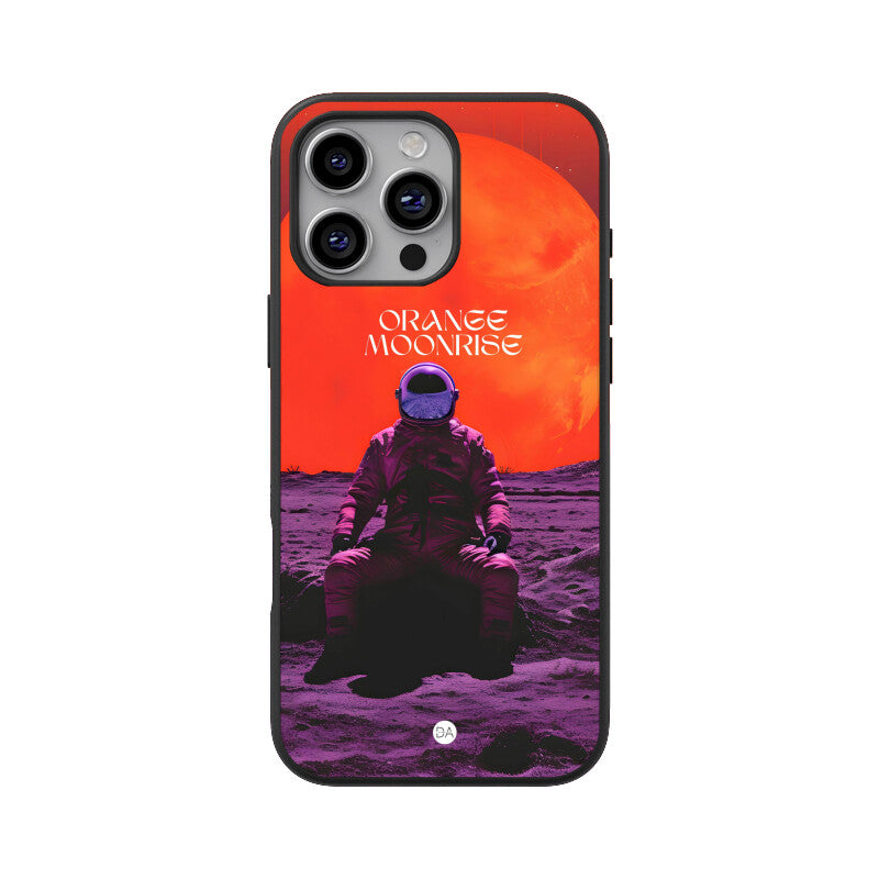 Orange Moonrise Design Case For iPhone