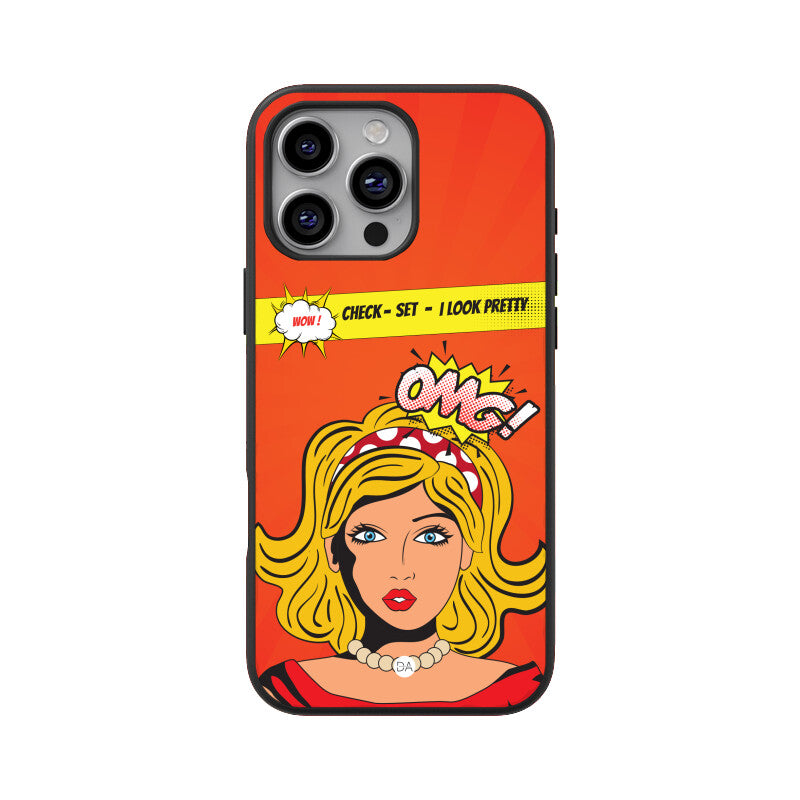 Check-Set-I Look Pretty Design Case Cover For iPhone