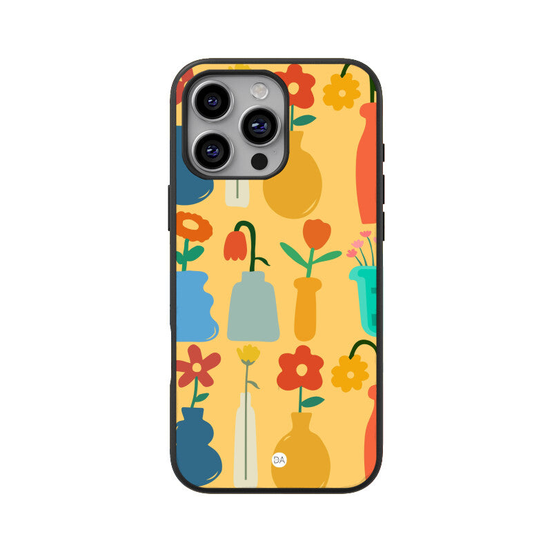Flower Vase Design Case Cover For iPhone