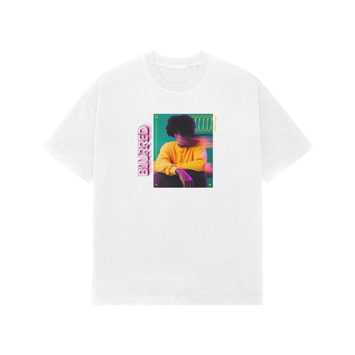 Blurred Premium Oversized Tshirt
