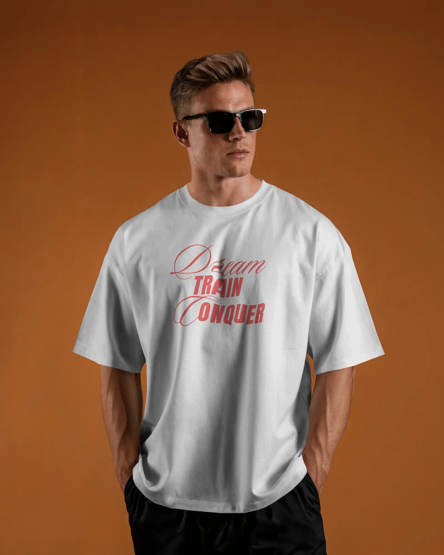 Dream Train Conquer Premium Oversized Tshirt