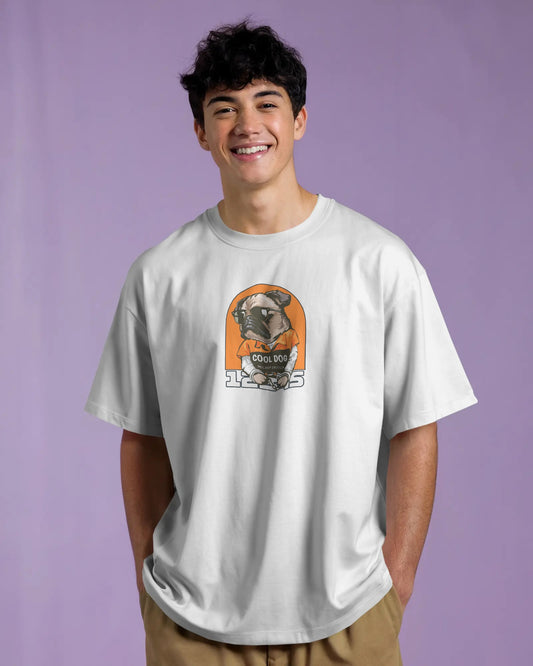 Cool Dog Attitude Oversized Tshirt