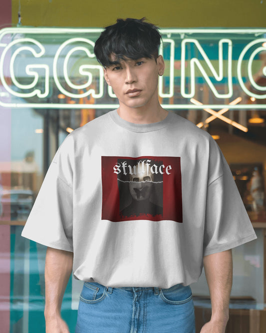 Skullface Premium Oversized Tshirt