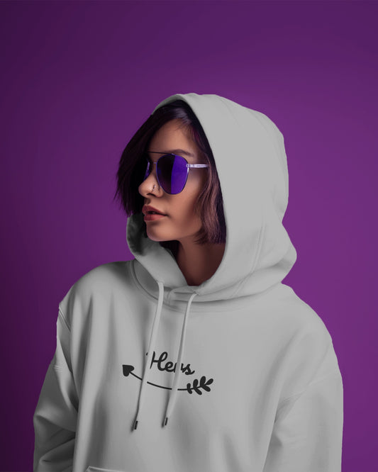 Hers Women Crop Hoodie Front Design Only