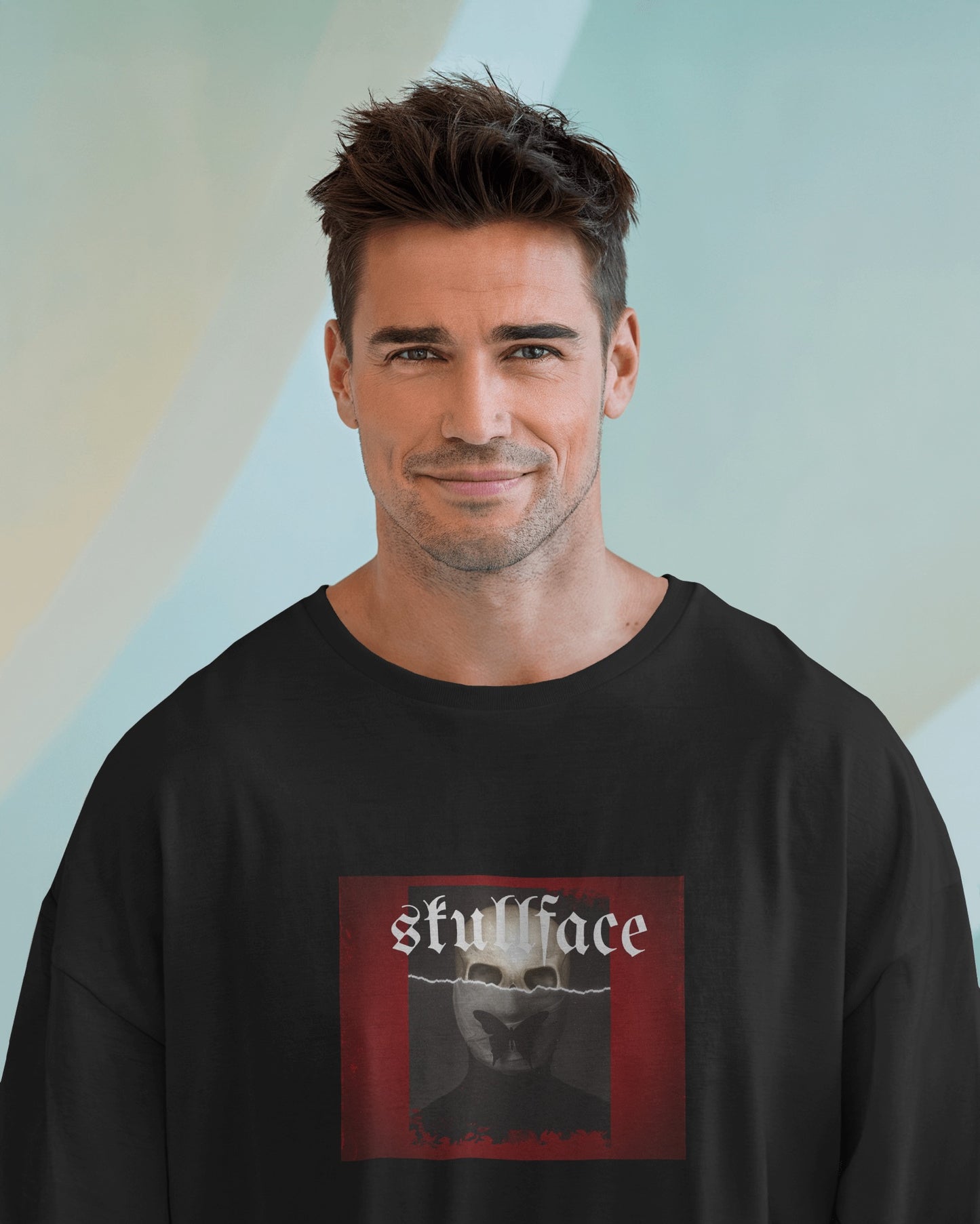 Skullface Premium Oversized Tshirt