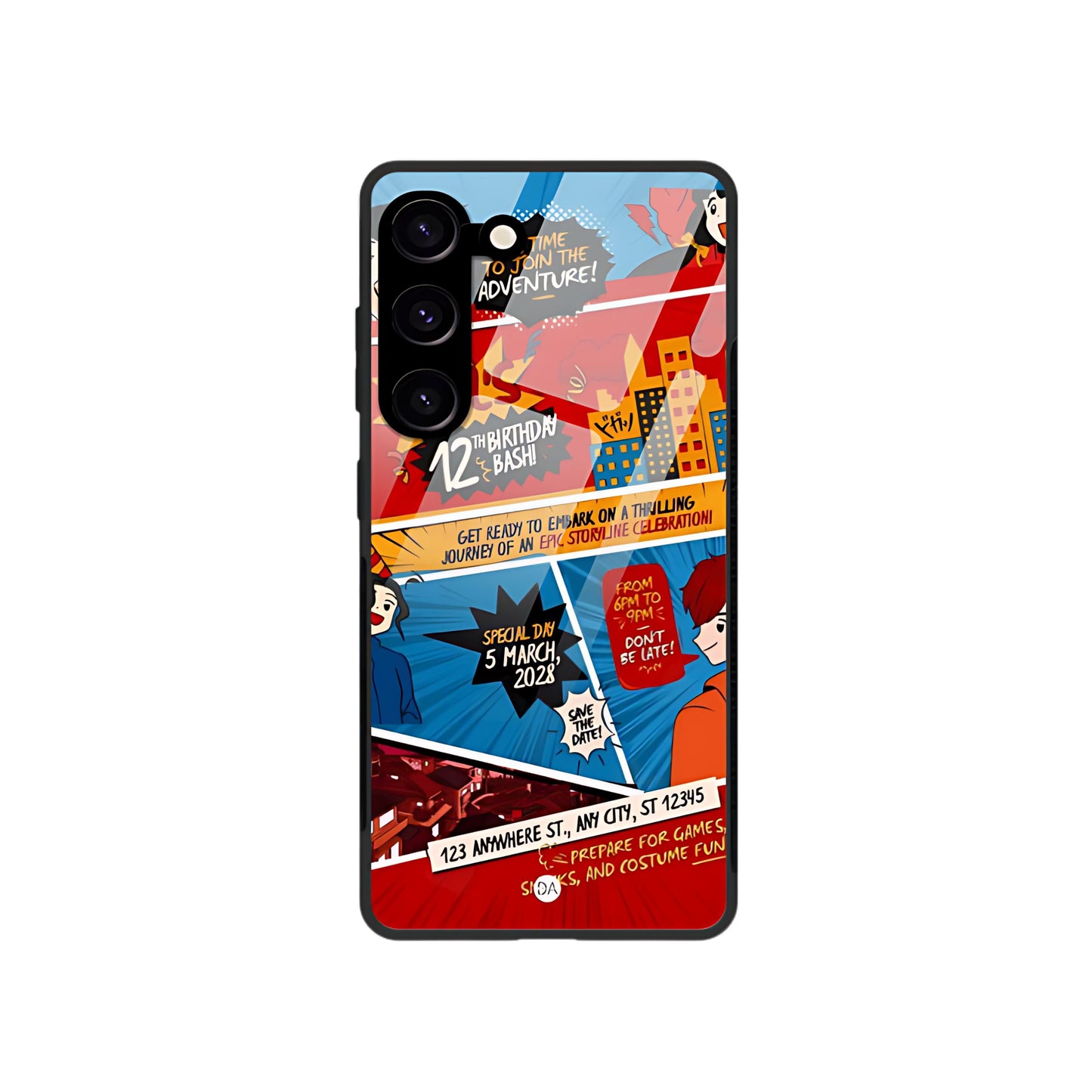 Comic Design Case Cover For Samsung | Dhukeri Arts