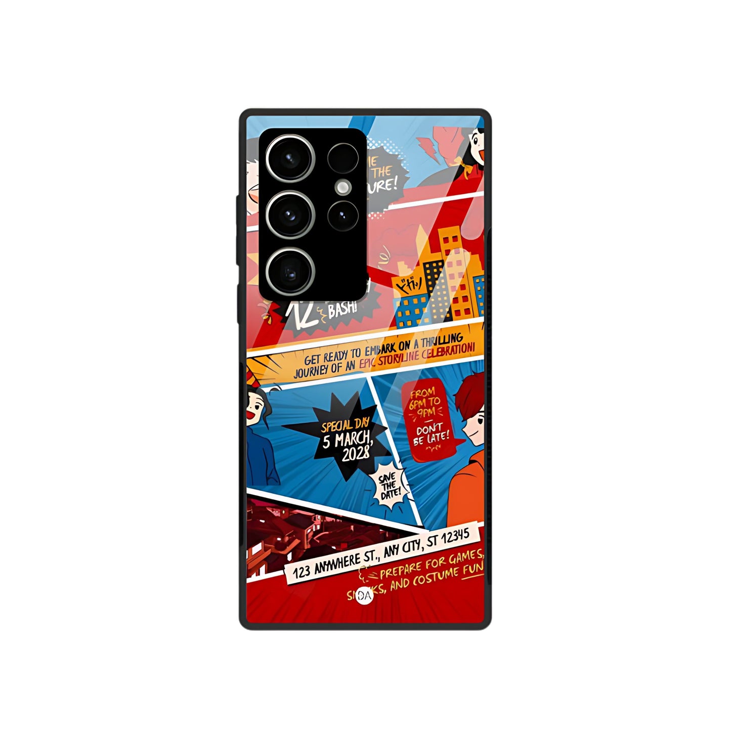 Comic Design Case Cover For Samsung | Dhukeri Arts