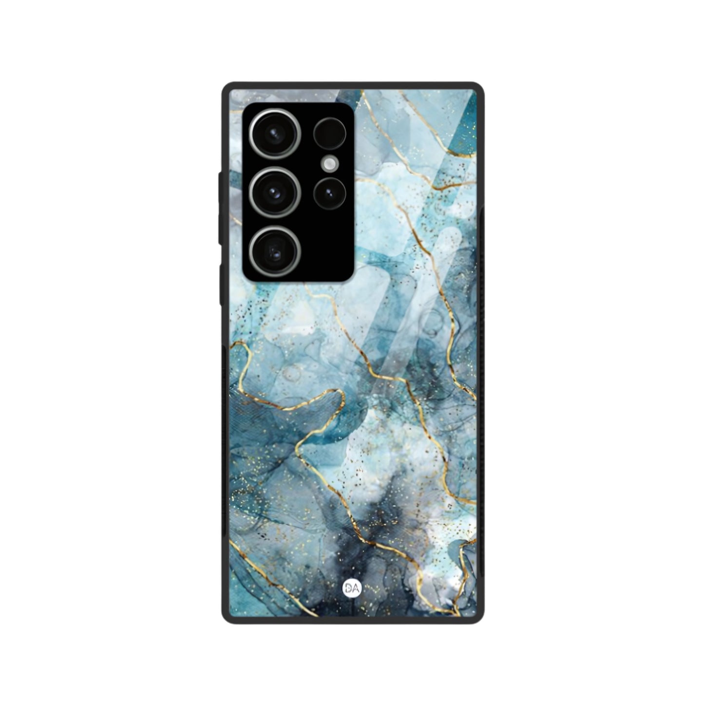 Marble Aqua Blue Design Case For Samsung