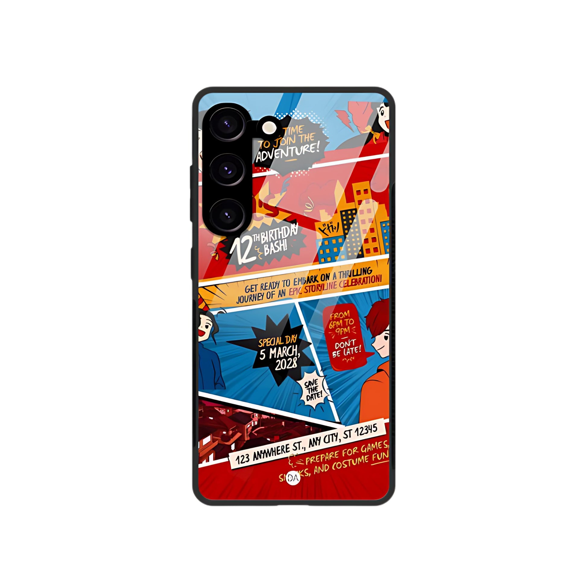 Comic Design Case Cover For Samsung | Dhukeri Arts