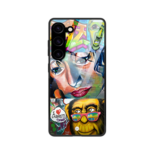 Graffiti Trio Design Case For Samsung