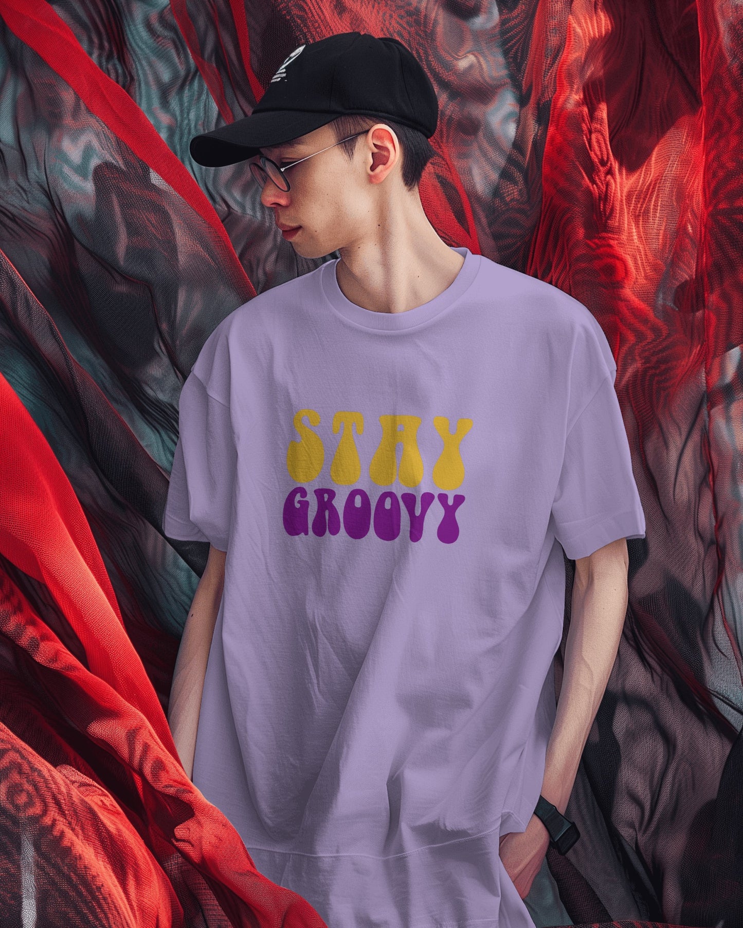 Stay Groovy Oversized Tshirt