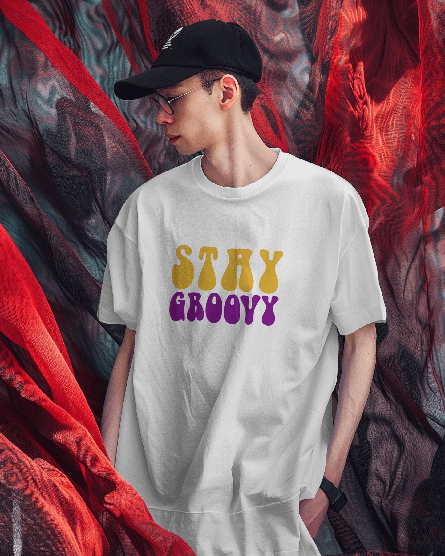 Stay Groovy Oversized Tshirt