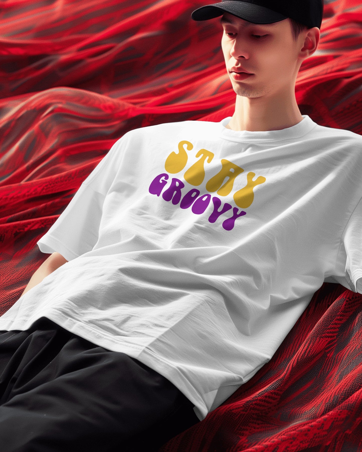 Stay Groovy Oversized Tshirt