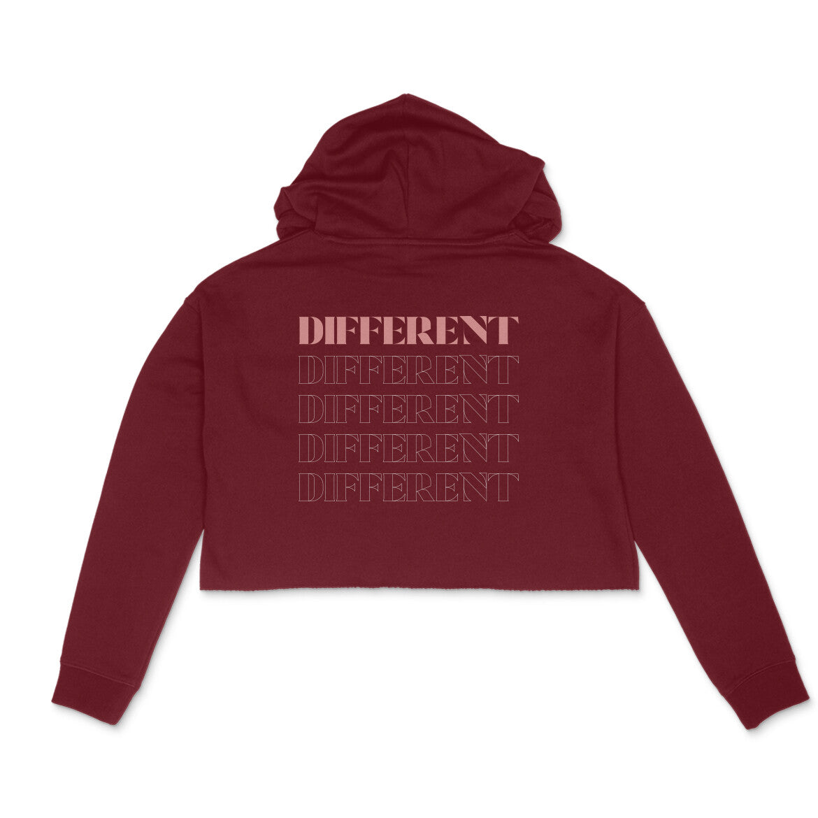 You are to be Different Women Crop Hoodie Front Design Only