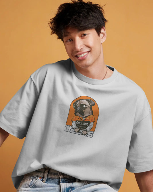 Cool Dog Attitude Oversized Tshirt