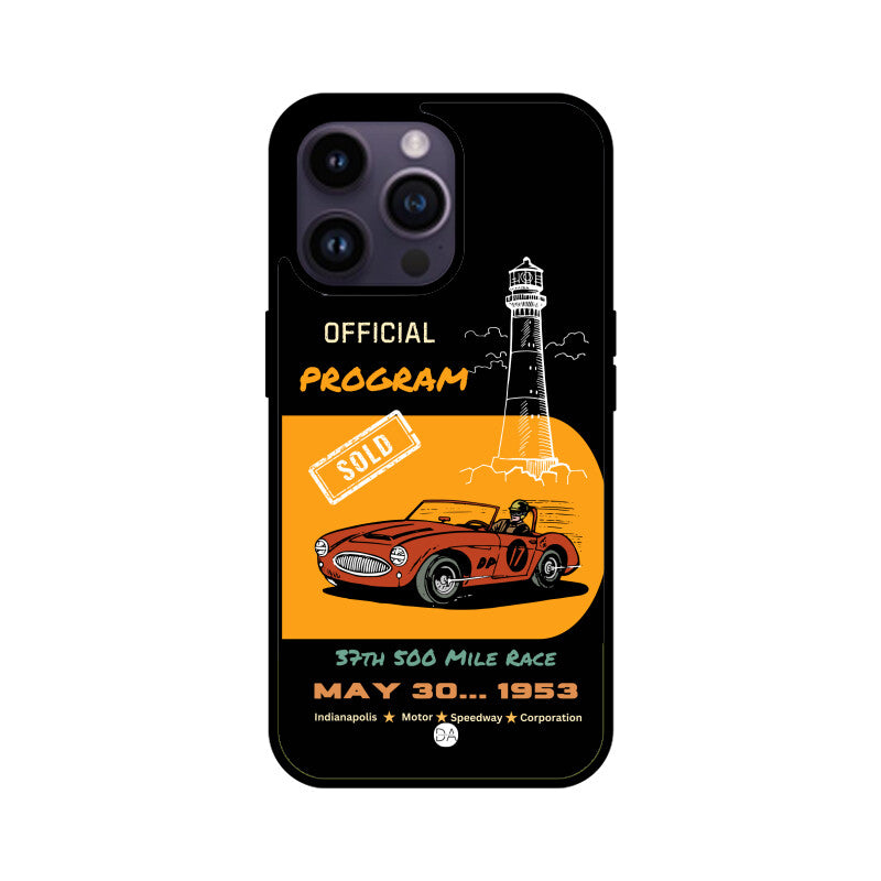 Vintage Car- Black Design Case For iPhone