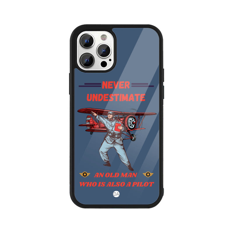 Biplane Pastel Blue Design Case  Cover For iPhone | Dhukeri Arts