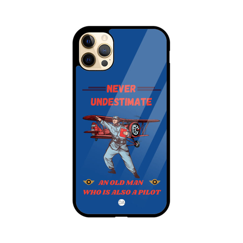 Biplane Midnight Blue Design Case Cover For iPhone | Dhukeri Arts