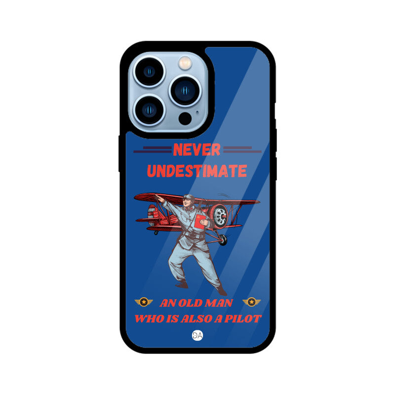 Biplane Midnight Blue Design Case Cover For iPhone