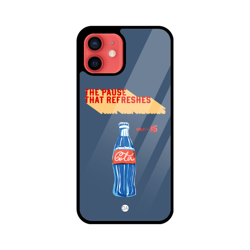 Cola Blue Design Case Cover For iPhone | Dhukeri Arts