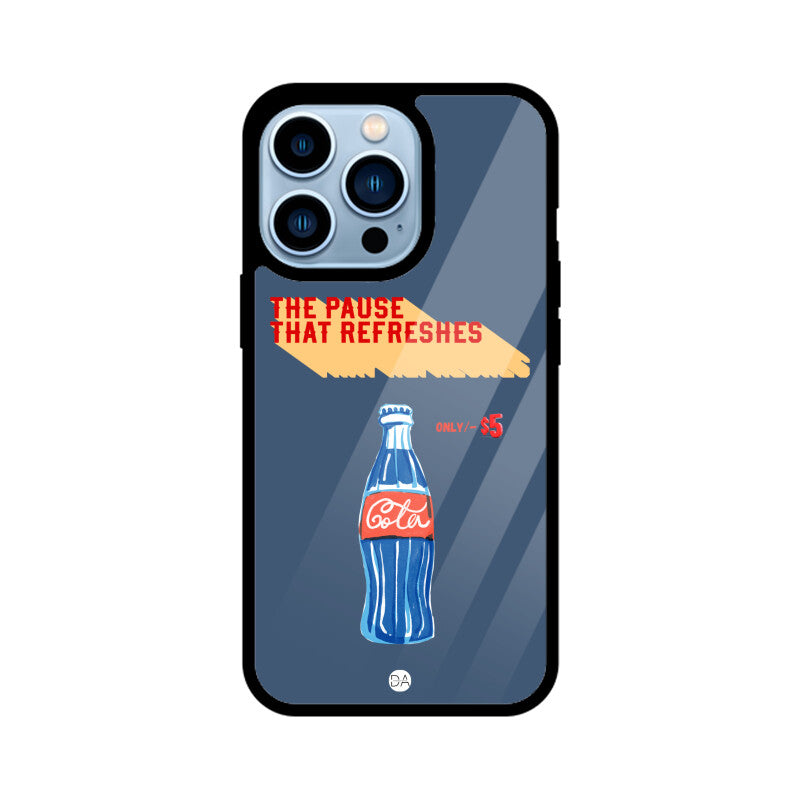 Cola Blue Design Case Cover For iPhone | Dhukeri Arts