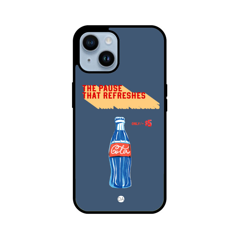 Cola Blue Design Case Cover For iPhone | Dhukeri Arts