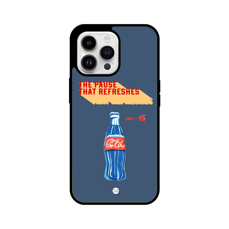 Cola Blue Design Case Cover For iPhone | Dhukeri Arts