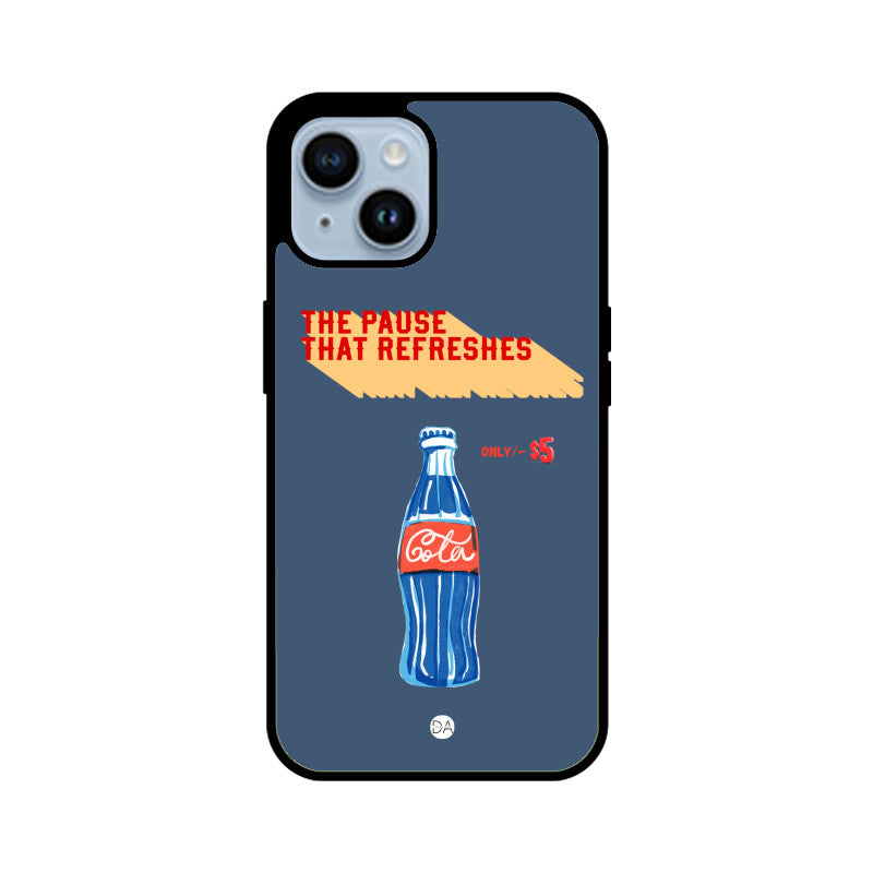 Cola Blue Design Case Cover For iPhone | Dhukeri Arts