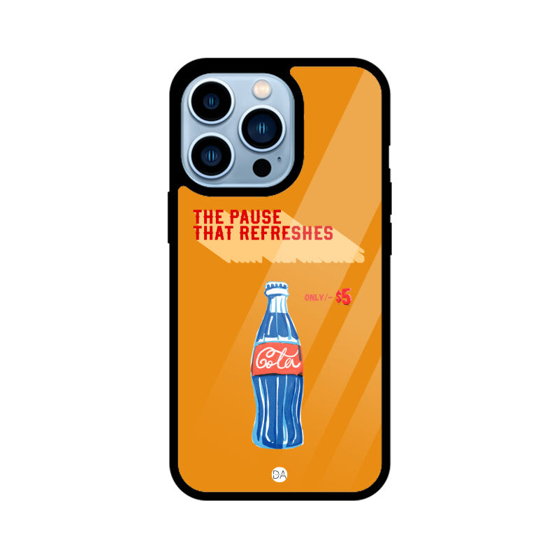 Cola Orange Design Case Cover For iPhone | Dhukeri Arts