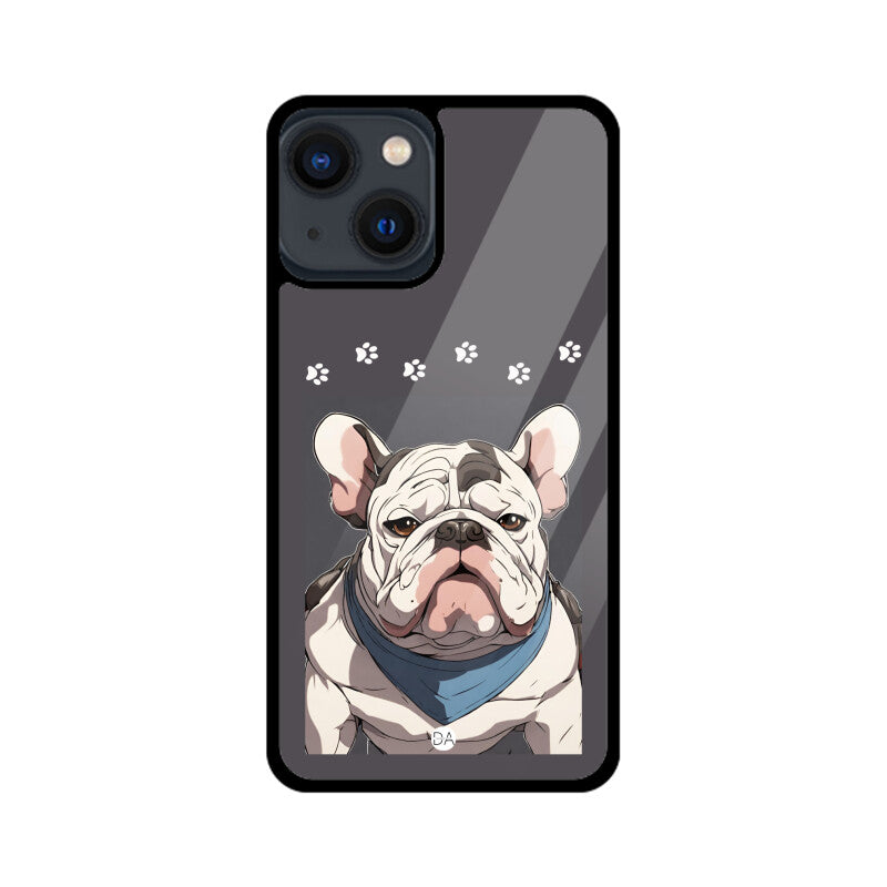 Bull Dog Grey Design Case For iPhone