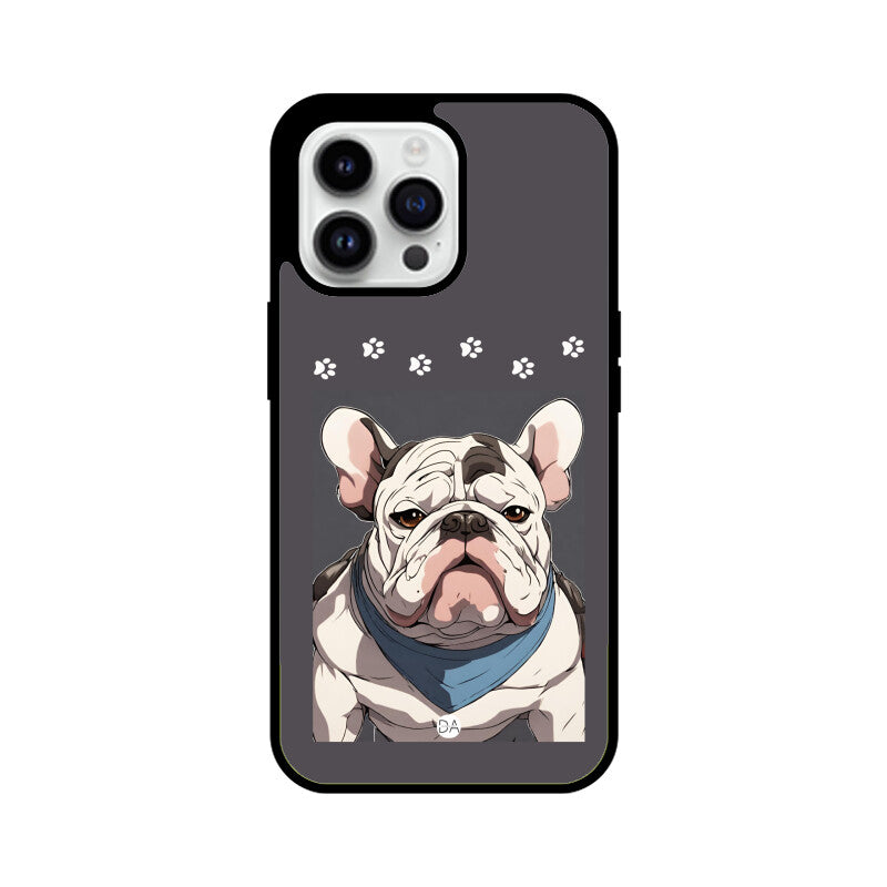 Bull Dog Grey Design Case For iPhone