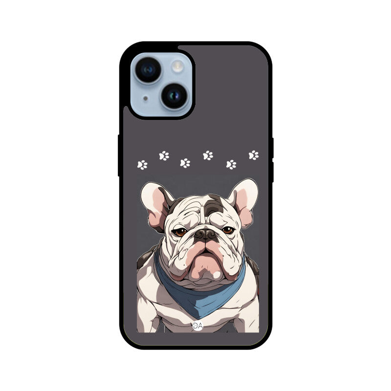 Bull Dog Grey Design Case For iPhone