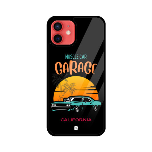 Muscle Car Black Design Case For iPhone