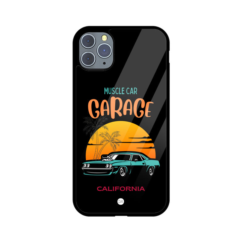 Muscle Car Black Design Case For iPhone