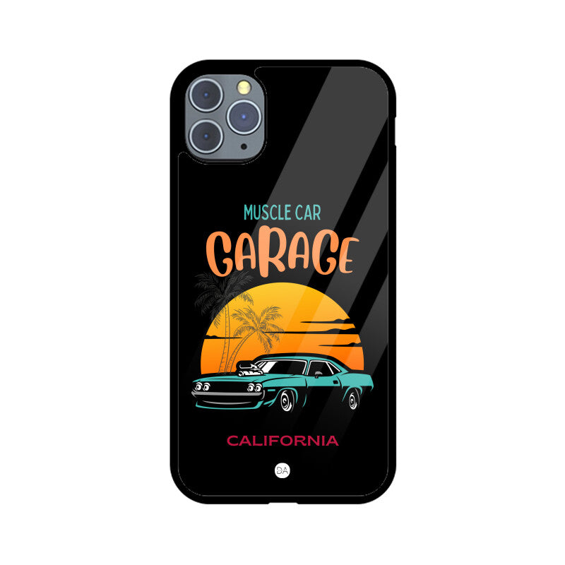 Muscle Car Black Design Case For iPhone