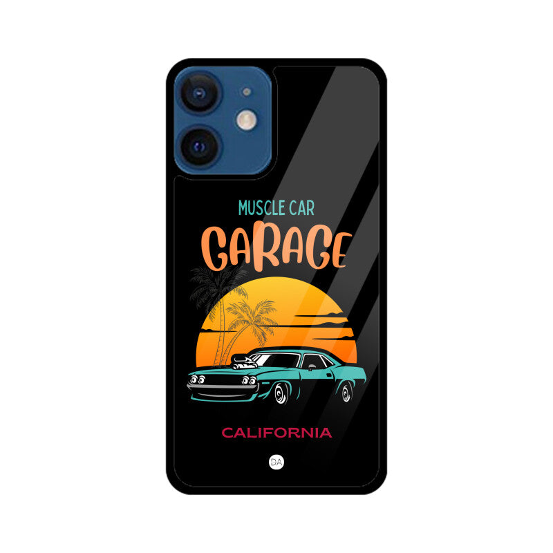 Muscle Car Black Design Case For iPhone