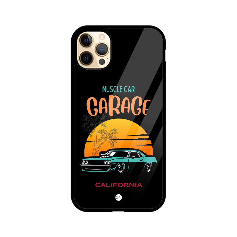 Muscle Car Black Design Case For iPhone